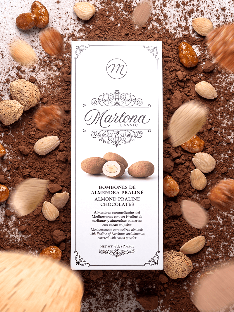Chocolate Almonds – Hazelnut Praline 80g