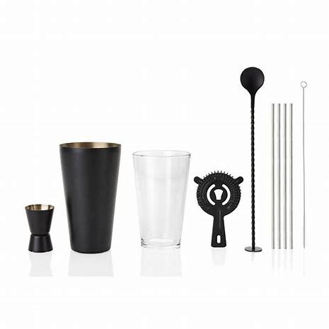Cocktail Set – 10pc in stainless steel by Stanley Rogers
