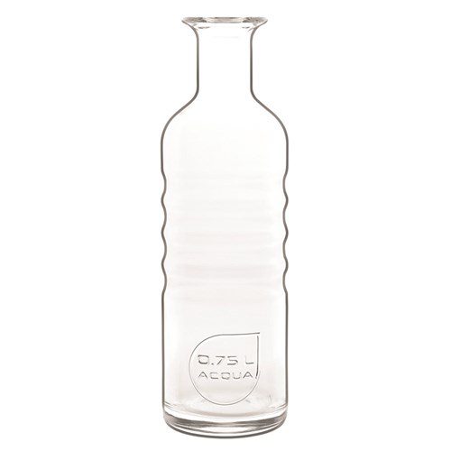 Luigi Bormioli Acqua Decanter Bottle (750ml) with Natural cork lid