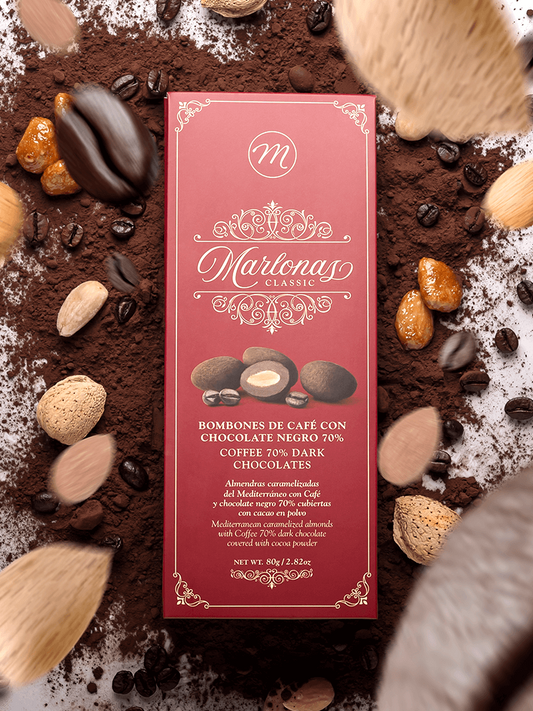 Chocolate Almonds – Coffee with 70% Dark Chocolate 80g