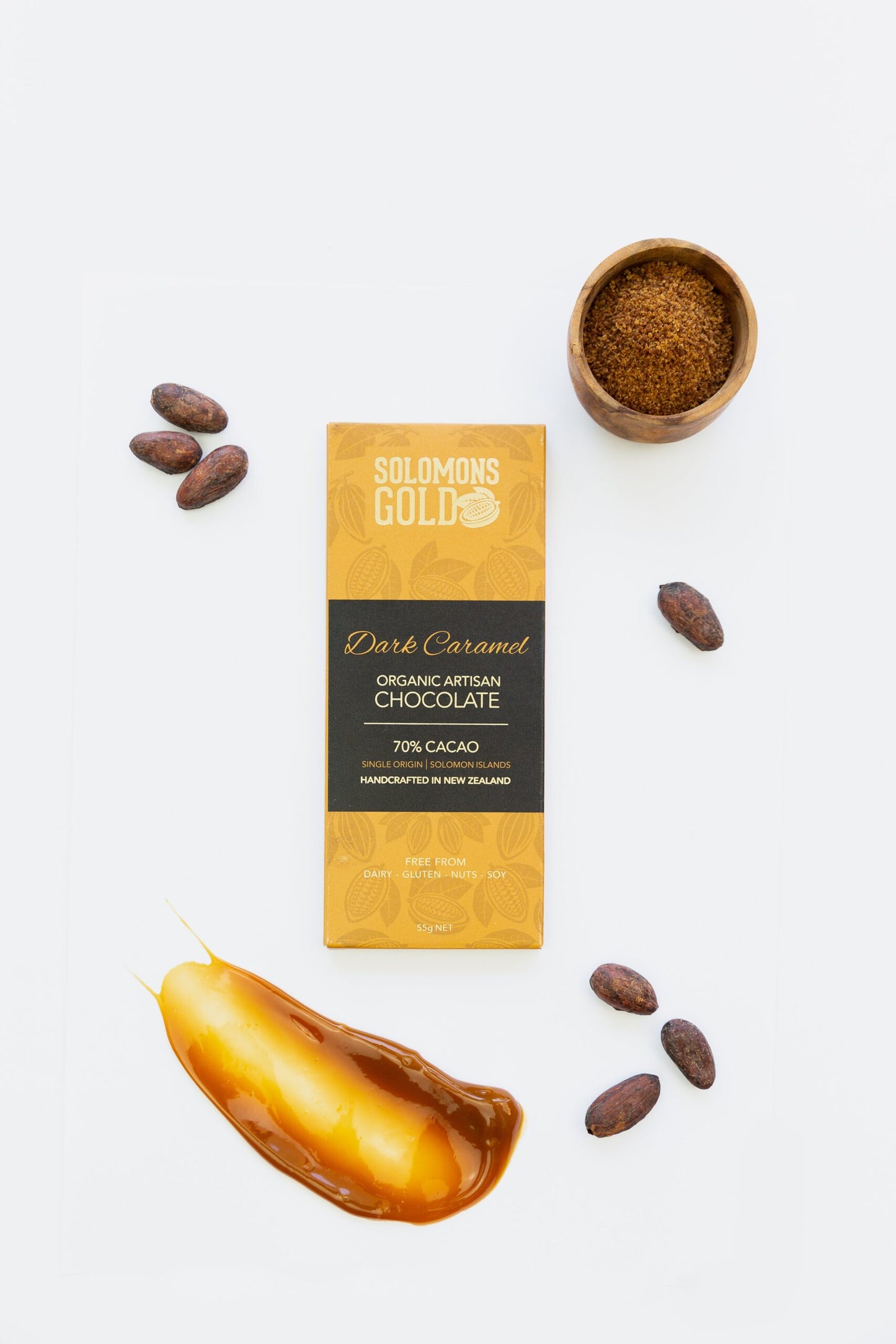Solomons Gold 70% Chocolate – Dark Caramel
