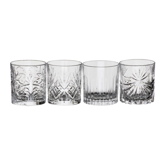 Whiskey Crystal Tumblers -  Set of 4